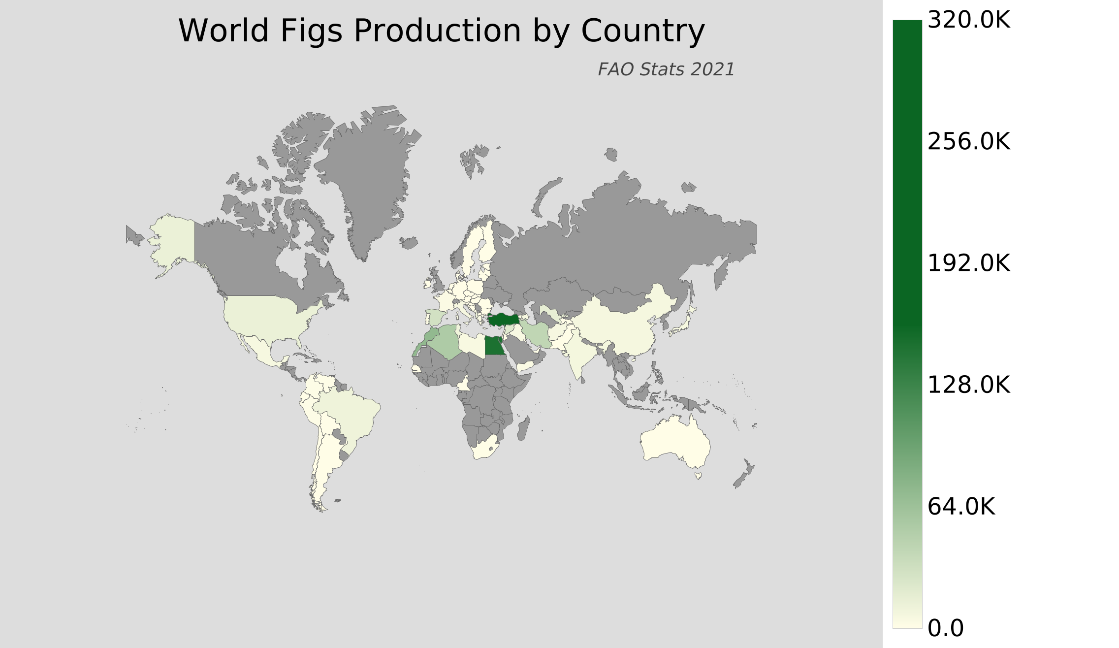 World Figs Production by Country - AtlasBig.com